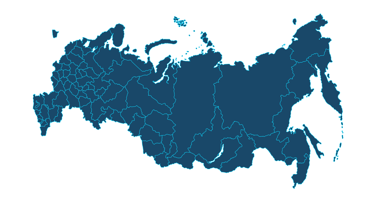 Новая карта россии в векторе